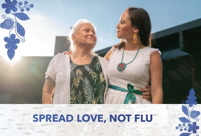 Spread Love Not Flu Postcard 3-208-1020