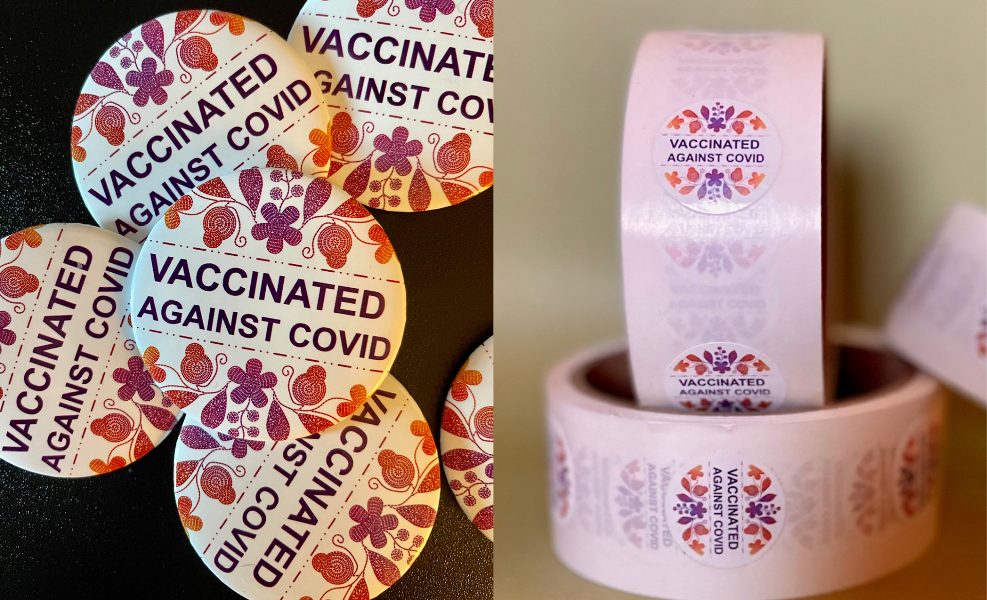 Vaccinated Against COVID Materials